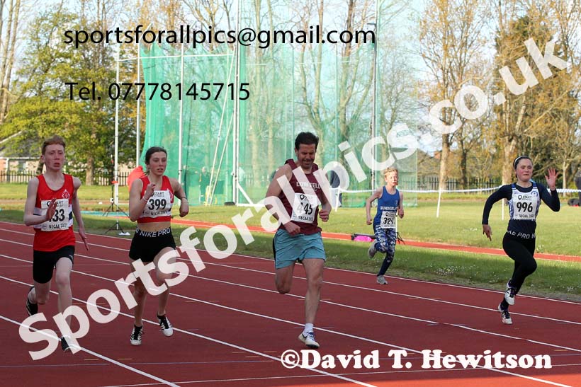 75 metres, North East Grand Prix No. 1, Monkton on Wednesday, April 28th, 2021. Photo: David T. Hewitson/Sports for All Pics